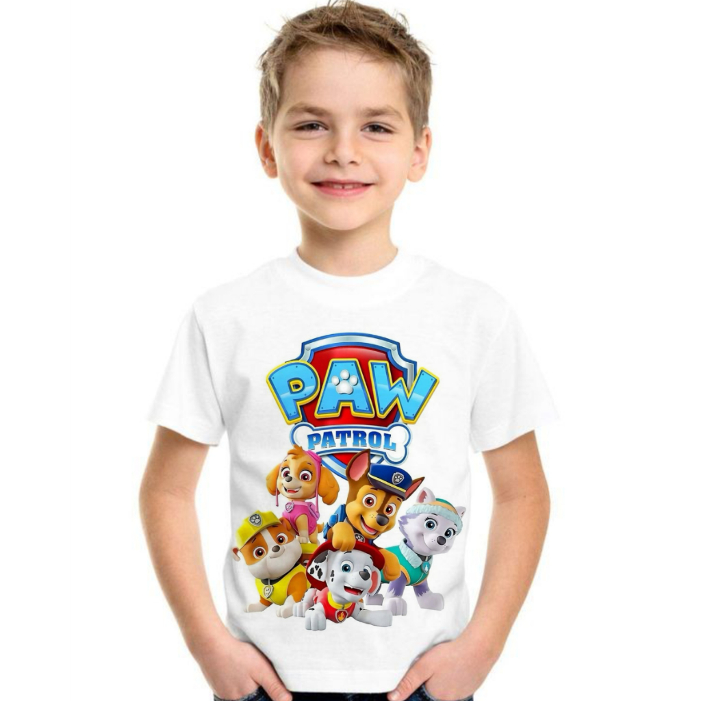 BLUSA INFANTIL PAW,PATROL,DESENHO ANIMADO,CRIANÇA,MENINO,MENINA