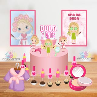 Kit Festa Só Um Bolinho SPA MENINA Enviar Nome/Idade IMEDIATAMENTE maquiagem em Oferta na Shopee