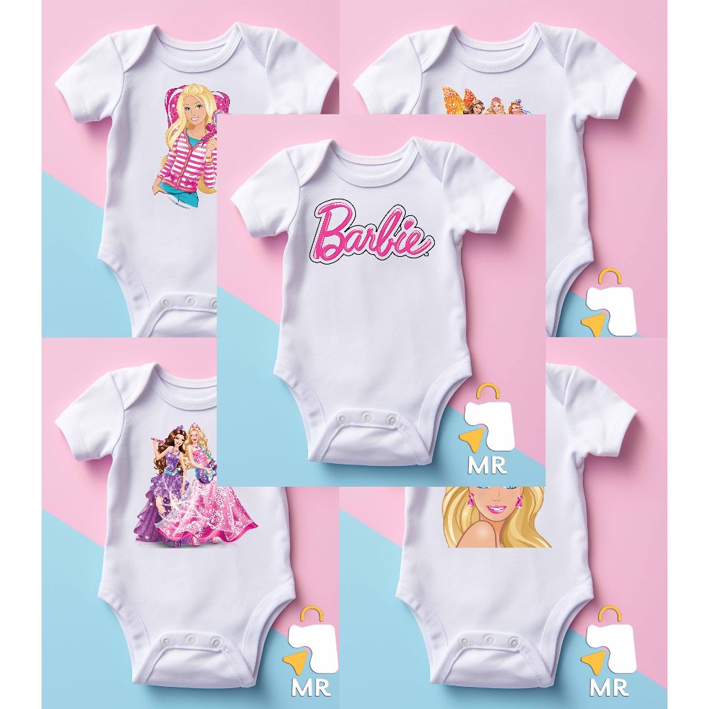 Body infantil BARBIE | Roupinha Criativa para Bebê