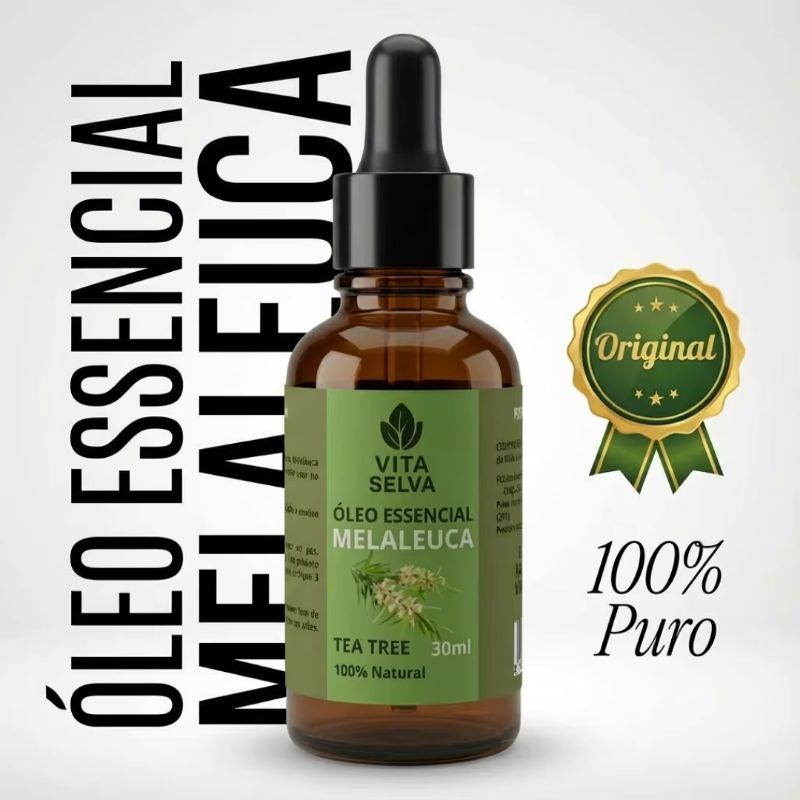 Óleo Essencial Melaleuca 30ML 100% Puro Conta Gotas em Oferta na Shopee