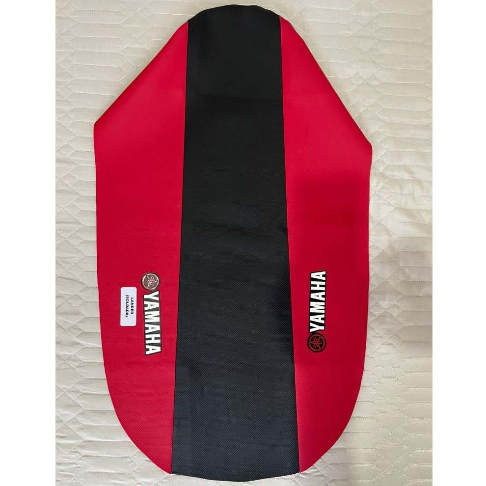 Capa Banco Yamaha Xtz 250 Lander Azul Ou Vermelha Antiderrapante Xtz 250 X / Xtz 250 Vermelho com Preto - Logo Yamaha