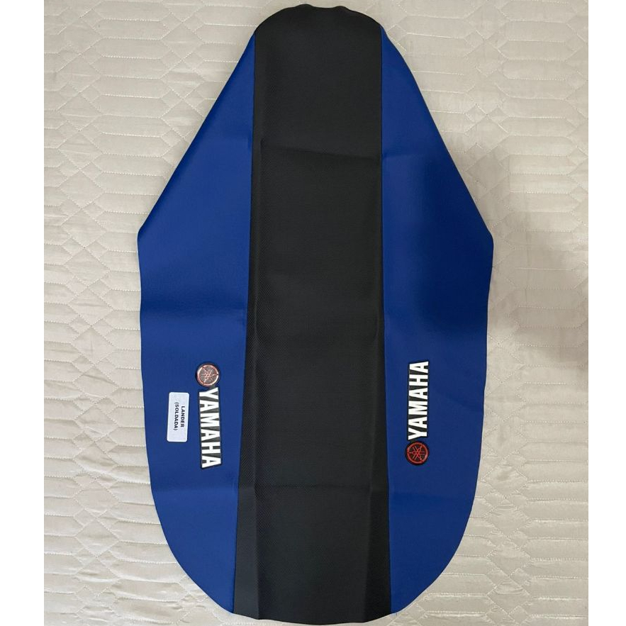 Capa Banco Yamaha Xtz 250 Lander Azul Ou Vermelha Antiderrap Azul com Preto - Logo Yamaha