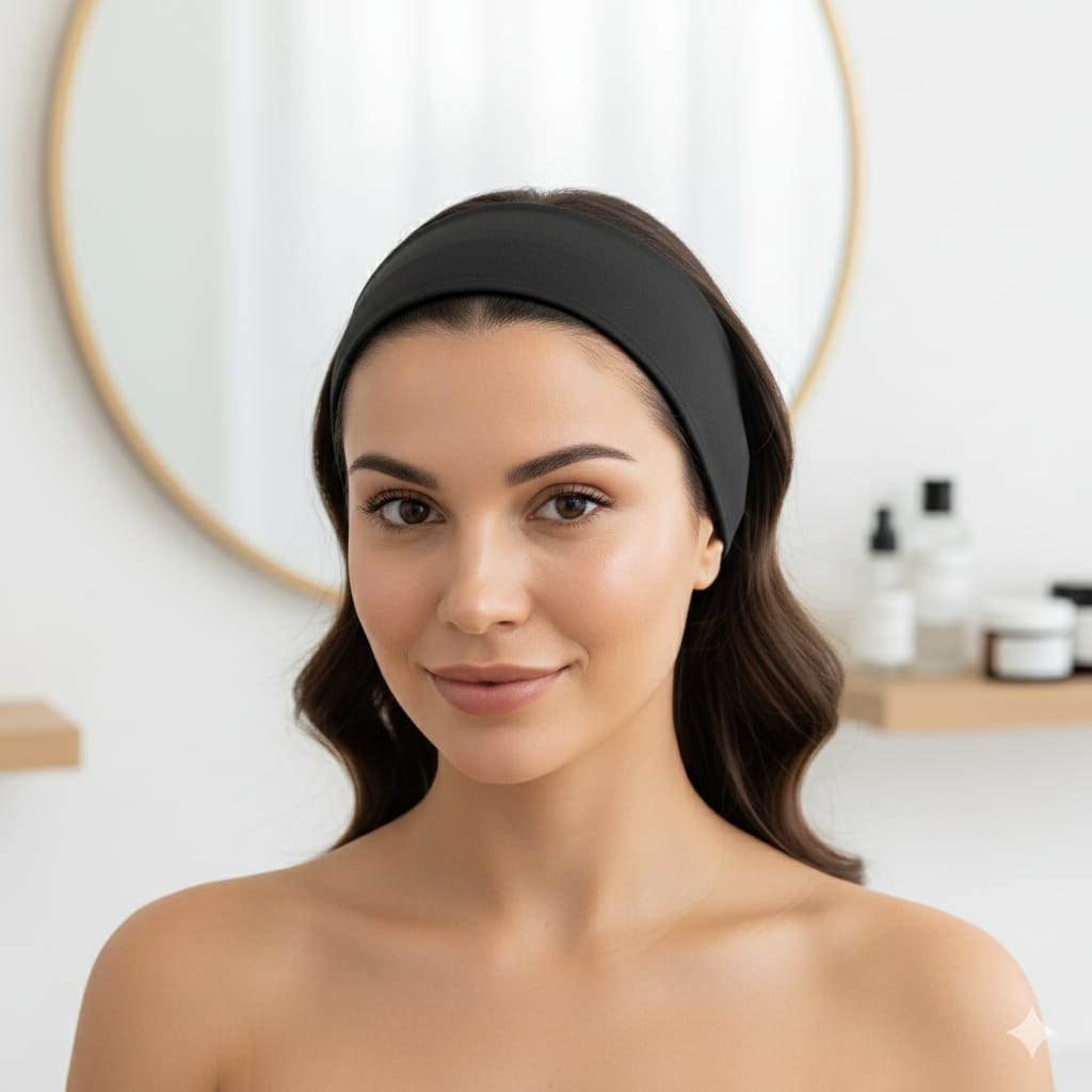 Kit 1 Faixas De Cabelo Slim Elástica Tiara Unissex Ideal Para Skincare E Uso Diário Leve Confortável Oacci Eyewear