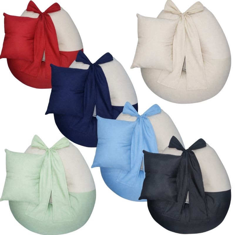 Almofada de Amamentação Premium com Travesseiro | Ajustável, Ergonômica, Capa Removível