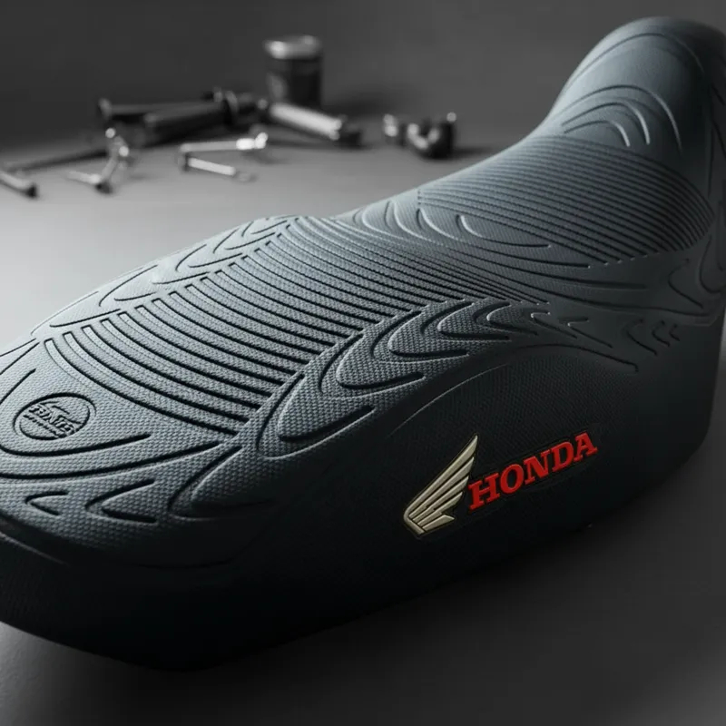 Capa banco de moto emborrachada 3D Preta universal Honda Twister em Oferta na Shopee