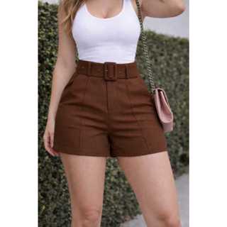 Short Feminino Alfaiataria Cintura Alta Elegante P Ao GG em Oferta na Shopee
