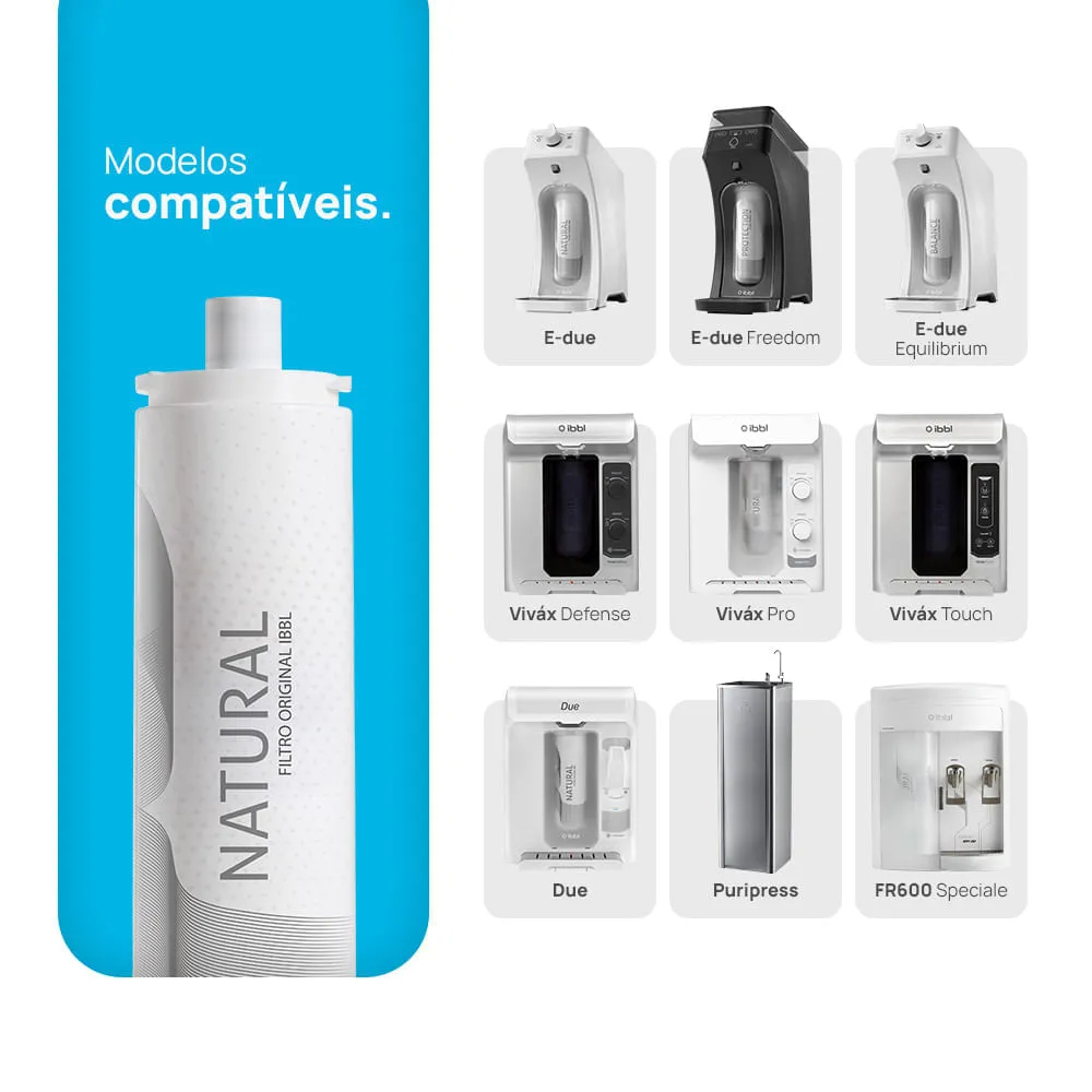 Refil Purificador de Água Ibbl C+3 Original Vela Filtro Girou Trocou Compativel Speciale Exclusive Edue Due Immaginare em Oferta na Shopee