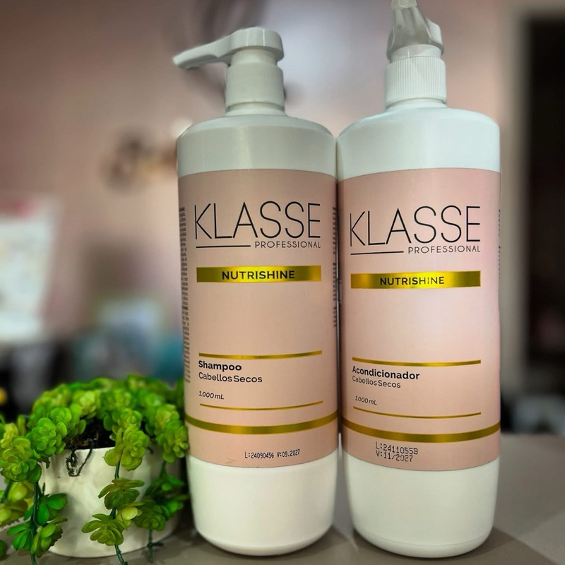 Kit Klasse Profissional Nutrishine 1 litro (Shampoo + Condicionador) em Oferta na Shopee