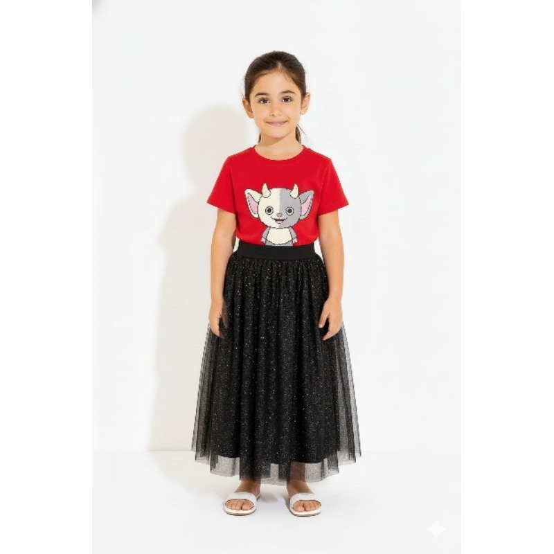 Saia Longa Infantil Tule Cristal Com Brilho Glitter em Oferta na Shopee