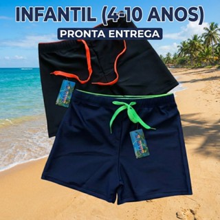 ​Sunga Boxer Infantil Menino Estampada Avulsa Piscina Praia Natação Confortável 4 ao 10 em Oferta na Shopee