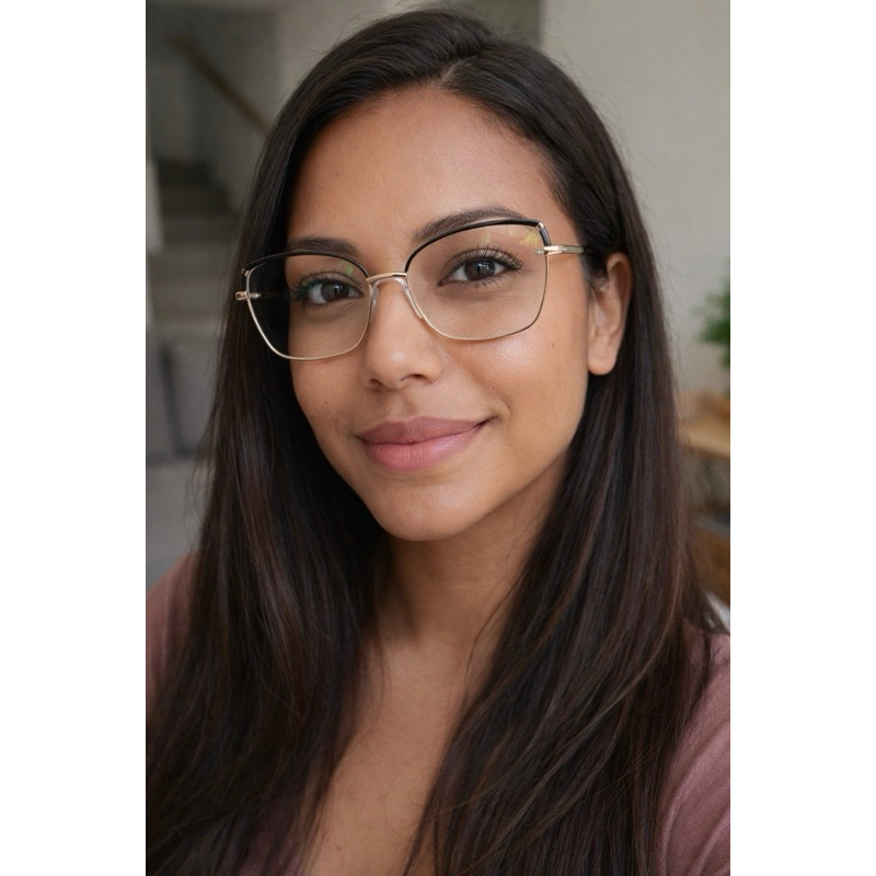 Óculos Feminino Gatinho Metal Fino Plaqueta Anatômica Leve Várias Cores em Oferta na Shopee