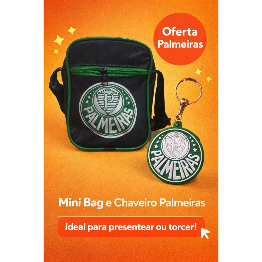 Pochete + Chaveiro De Time Futebol Personalizados Presente Unissex Combo Torcedor Academia Esportes