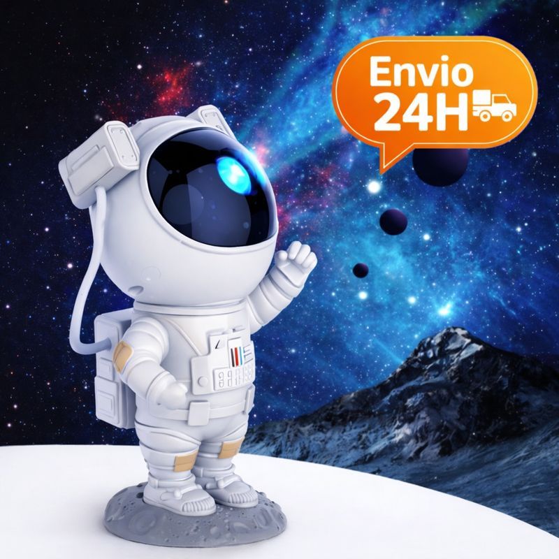 Mini Projetor Astronauta Crianças Luz Led Estrelas Luminária Luzes Noturnas Galáxia Nebulosa