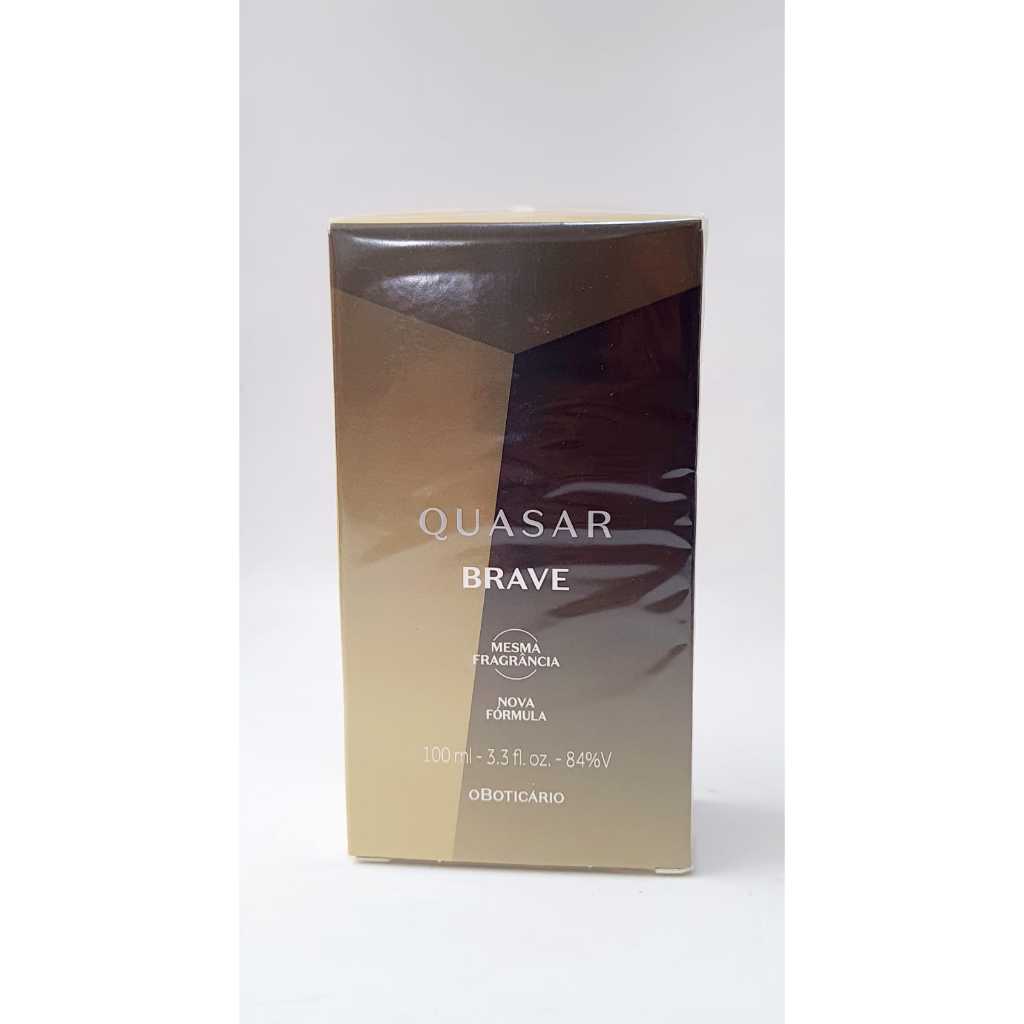 Perfume Quasar Brave Desodorante Colônia 100ml, perfume com válvula, vegano o Boticário