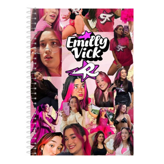 Caderno Universitário Emily Vick Capa Dura 1 Matéria, 10 Matérias ou 20 Matérias Premium
