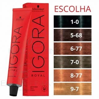 Coloração Tinta Igora Royal Schwarzkopf 60g - 5-7 7-77 8-77 9-7 5-68 9-98 6-88 - escolha em Oferta na Shopee