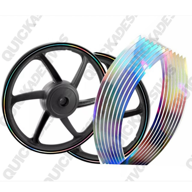 friso Holográfico Adesivo Fita 2 Roda moto em Oferta na Shopee