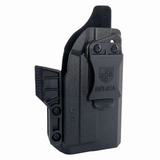 Coldre Velado Bélica G-Flash para Glock G22 Geração - Preto/Polímero/Lanterna dedicada