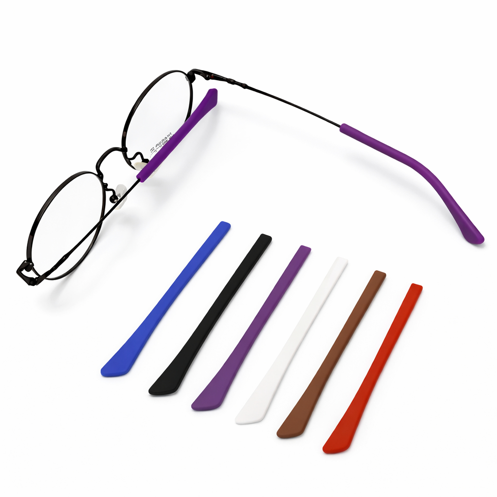 Ponteira de silicone para óculos, capa para perna de óculos, borracha protetor de perna de óculos em Oferta na Shopee
