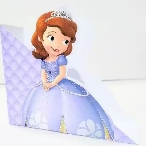 kit caixas centro de mesa porta guardanapo Princesa sofia personalizados festa infantil lembrancinhas diversos temas