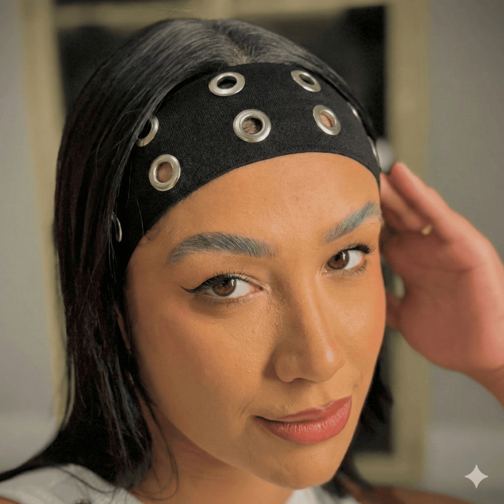 faixa de cabelo acessórios femininos em tecido com ilhós vazado diversos tamanhos presilha de cabelo em Oferta na Shopee