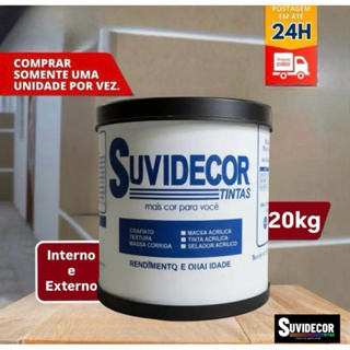 Textura de rolo / lisa 20kg, 50% de desconto. •anti-mofo •cobre micro fissuras. uso exterior / interior. barrica. em Oferta na Shopee