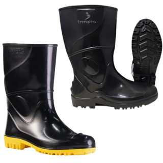 Bota Galocha de PVC Impermeável Antiderrapante Cano Médio Ideal para Motoboy, Pesca, Construção e Limpeza Profissional em Oferta na Shopee