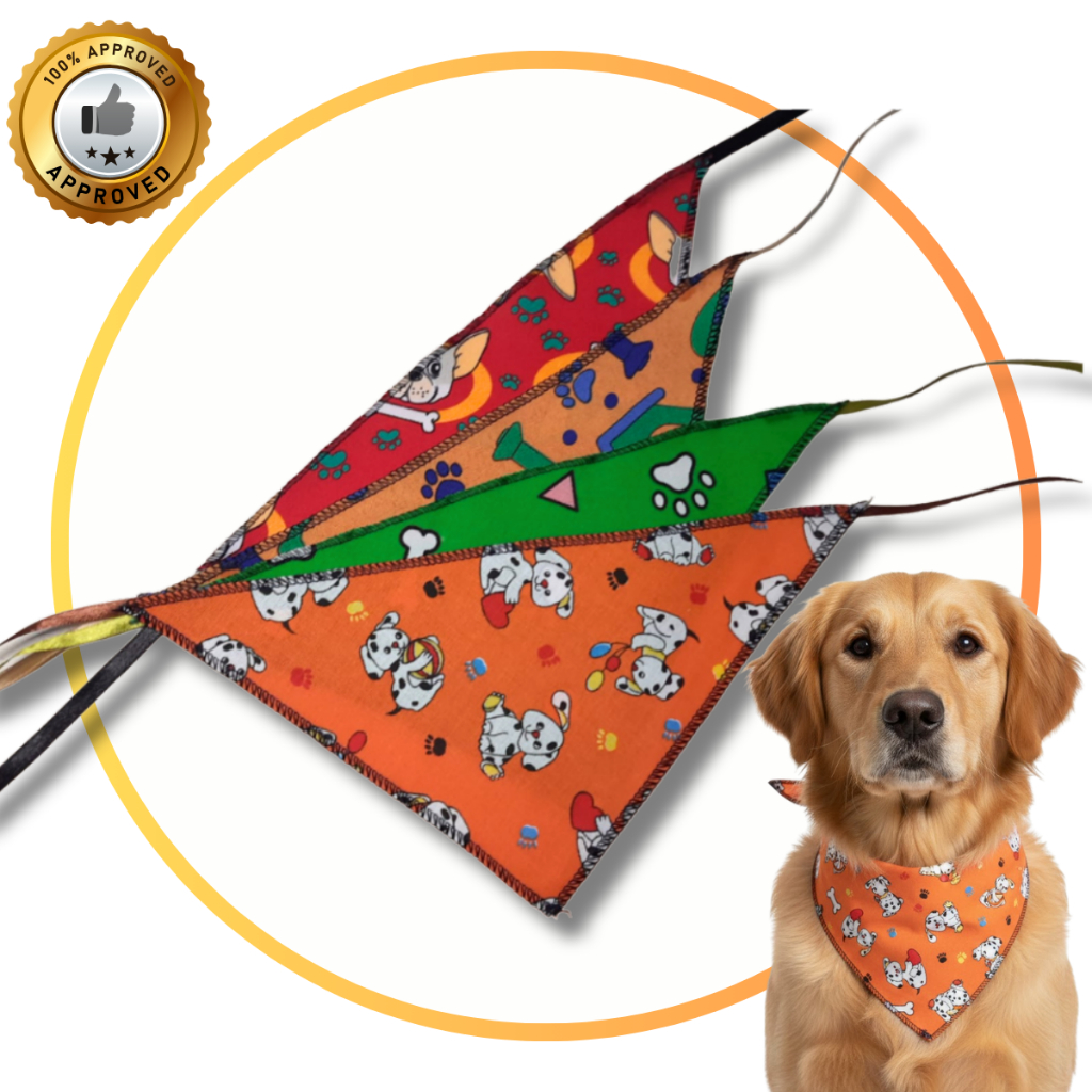 Kit 15 Bandana Pet M, Macho, Cachorro, Cães, Banho e Tosa, Pet Shop