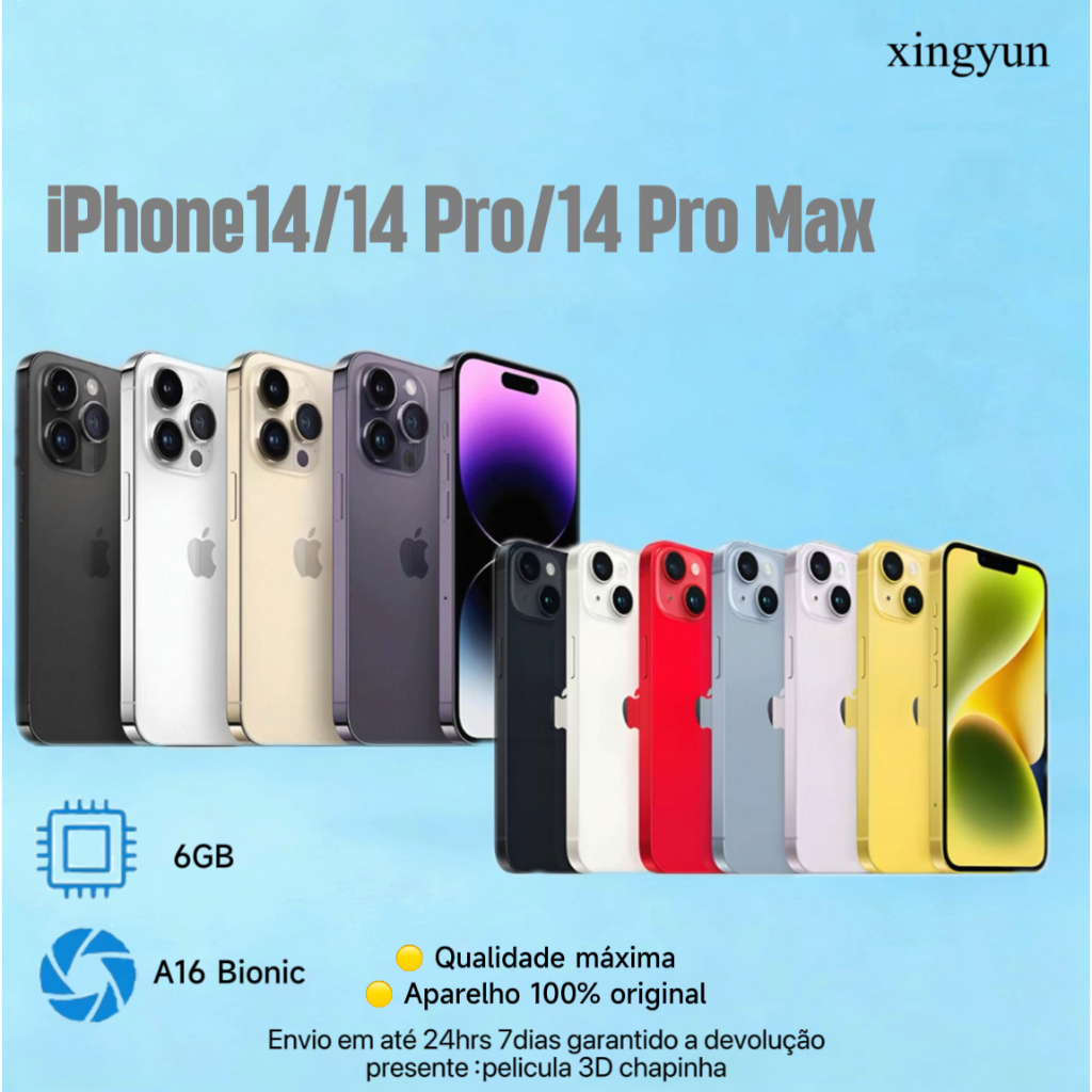 Celular iPhone 14/14 Pro /14 Pro Max 128gb /256gb 5g ORIGINAL  (VITRINE)