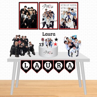 Kit Festa Só um Bolinho- Stray Kids- Decoração Aniversário Kpop- Kit festa Personalizado completo Stray Kids Kpop em Oferta na Shopee