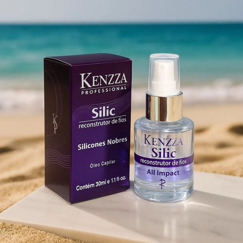 Silic Reparador Reconstrutor De Fios Finalizador 30ml Kenzza em Oferta na Shopee