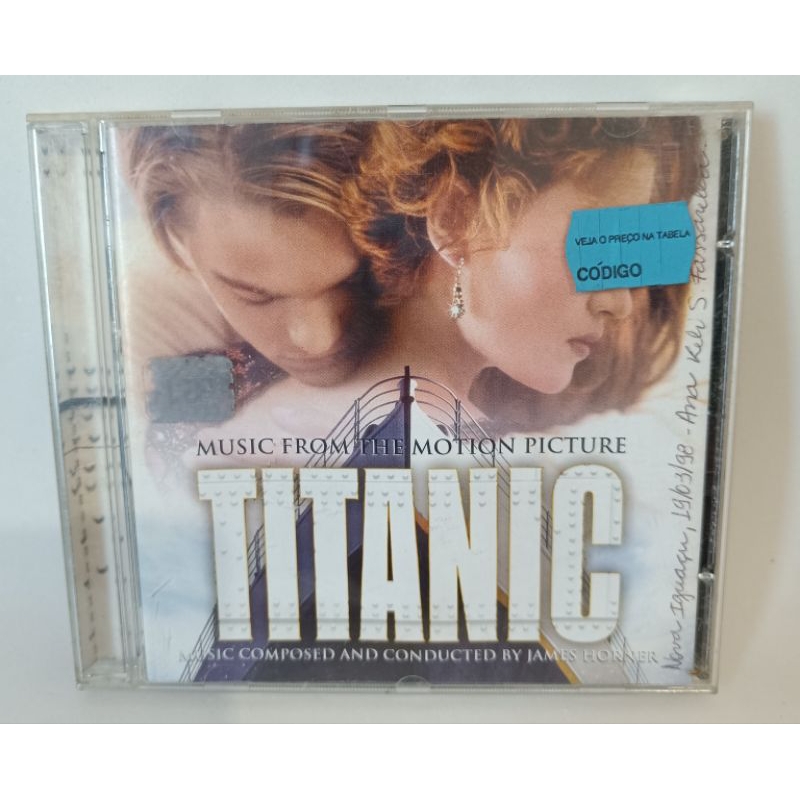 CD Titanic Trilha Sonora filme música clássico colecionador
