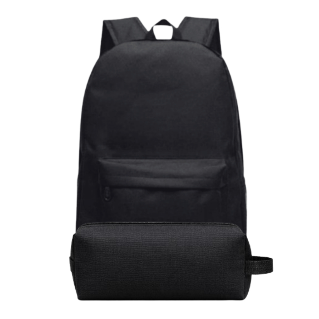 Promoção Volta ás Aulas Kit Mochila e Estojo Nylon Trabalho Escola Unissex Para Trabalho Faculdade