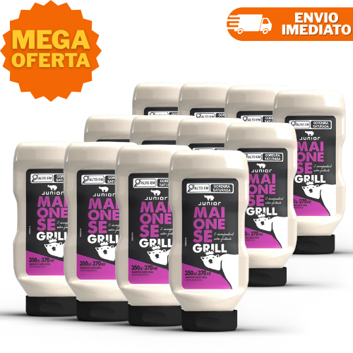 KIT Maionese Grill Junior Cremosa Molho Fast Food - 350g