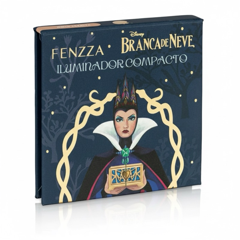 Iluminador Rainha Má. Iluminador Compacto  Fenzza  Coleção Branca de Neve Disney - Coleção Vilãs e Princesas em Oferta na Shopee