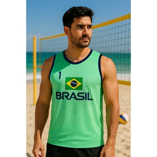 Regata Camiseta Brasil - Personalizamos Com Nome em Oferta na Shopee