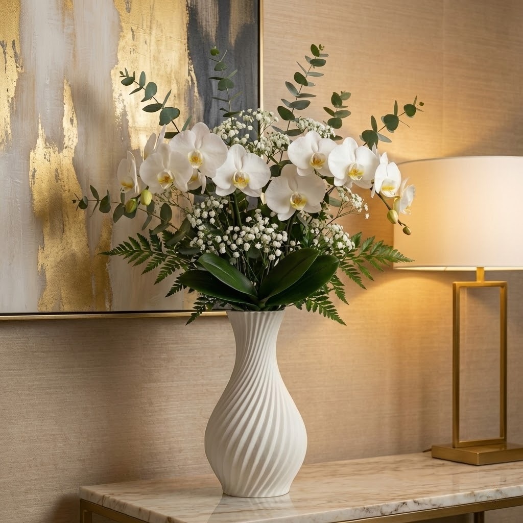 Vaso Decorativo em Espiral 3D Moderno - Design Premium Minimalista Casa Escritório em Oferta na Shopee