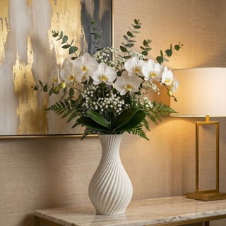 Vaso Decorativo em Espiral 3D Moderno - Design Premium Minimalista Casa Escritório em Oferta na Shopee