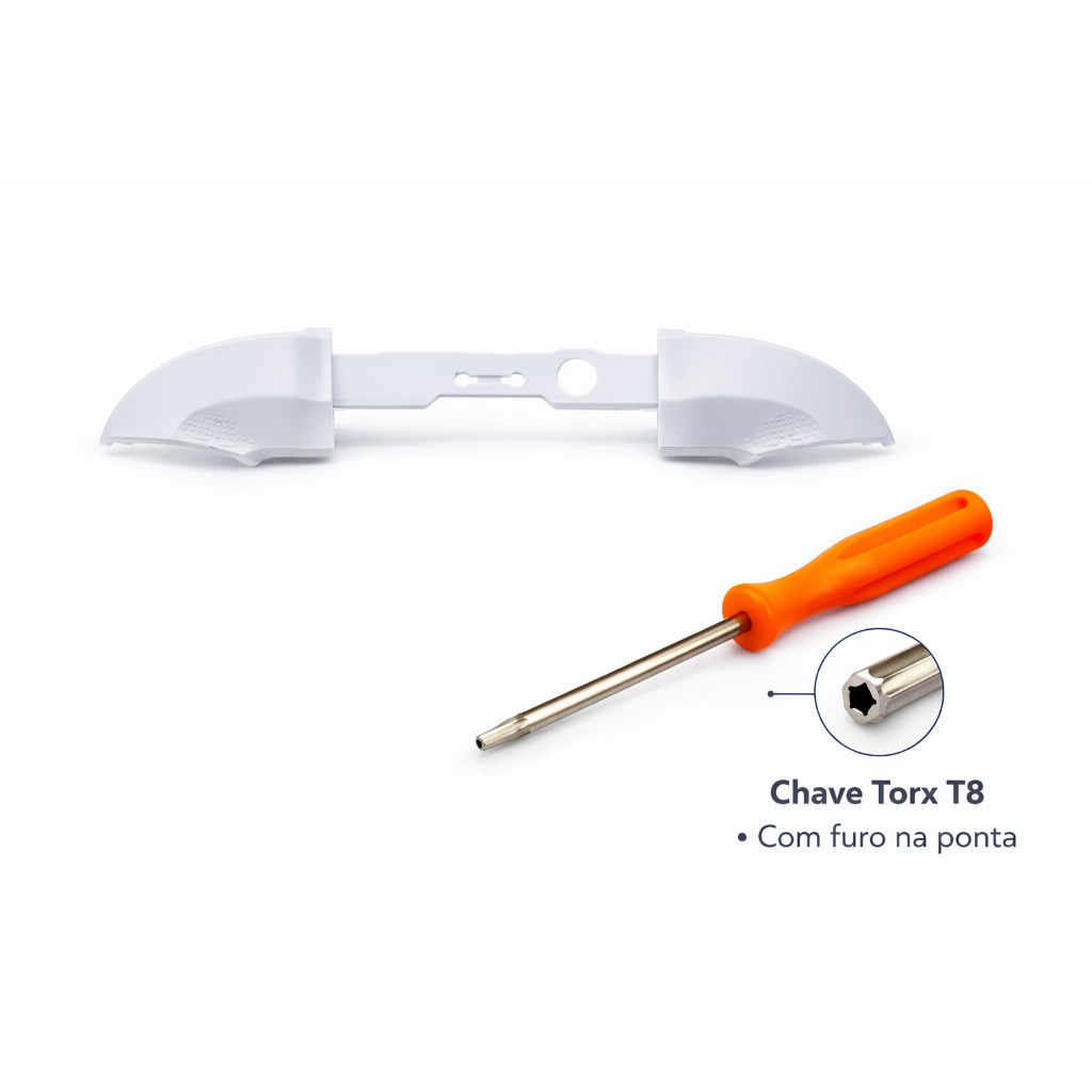 Botão Gatilho LB RB para controle de Xbox Series X/S + Chave T8 Laranja com Furo Para Desmontagem em Oferta na Shopee