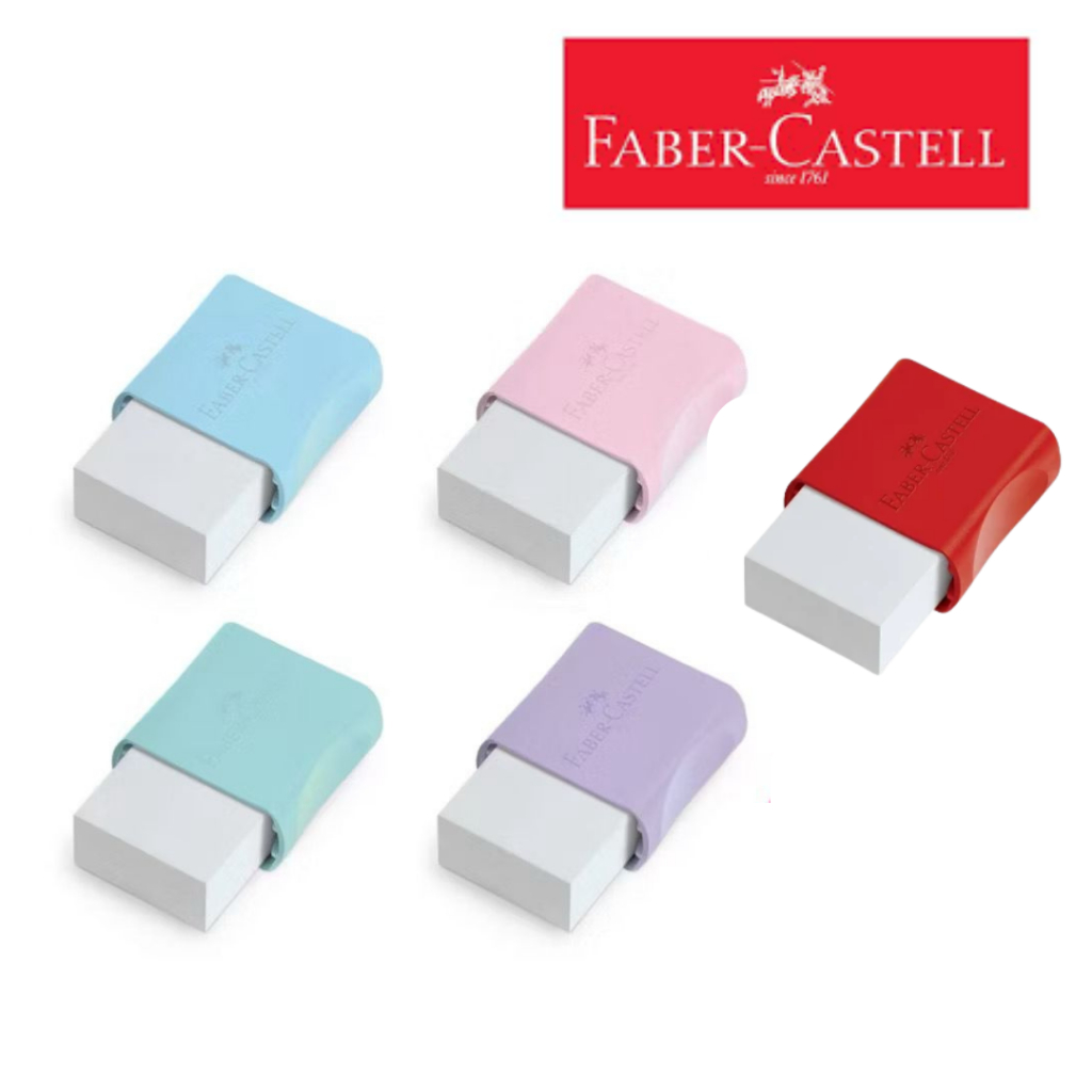 Borracha Faber-Castell Max Branca Tons Pastel | Escolar | Escritório | Material