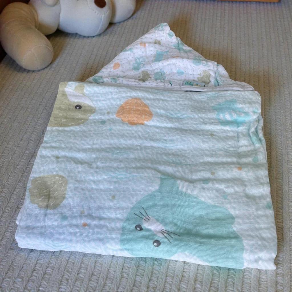 Toalha de Banho Bebê com Capuz 100% Algodão | Super Soft 85x85cm | Extra Macia e Absorvente