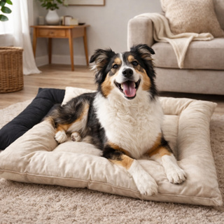 Cama Pet Animais Para Cachorro Ou Gato Premium 62cm X 55 Cm Colchonete Pet Dois Lados Preto/Colorido em Oferta na Shopee