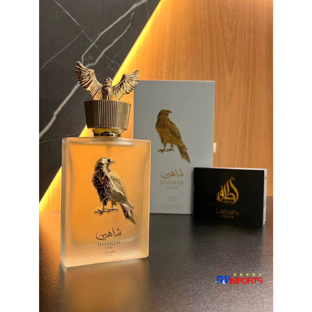 Com Selo Perfume árabe presente Perfume Shaheen Silver Lataffa Unissex 100ml Eau de Parfum Original