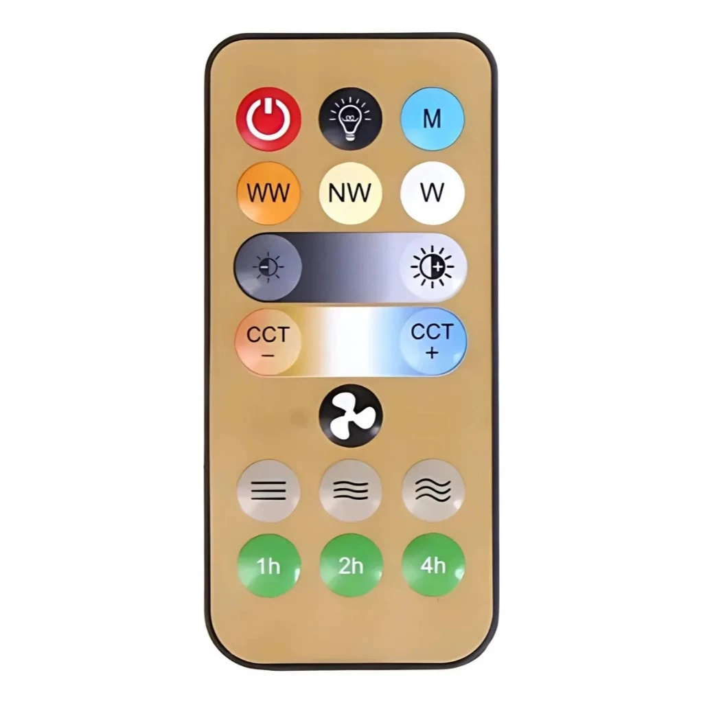 Controle Remoto IR para Ventilador com Lâmpada LED E27 (Modo CCT + Timer) em Oferta na Shopee