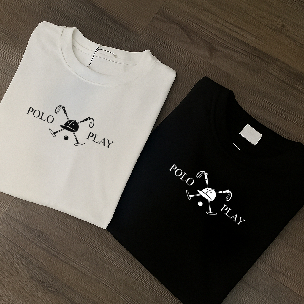 KIT 2 Camisetas Masculina Estampa Polo Play Lançamento 100% Algodão Unissex Feminina Camisa Blusa Várias Cores Promoção em Oferta na Shopee