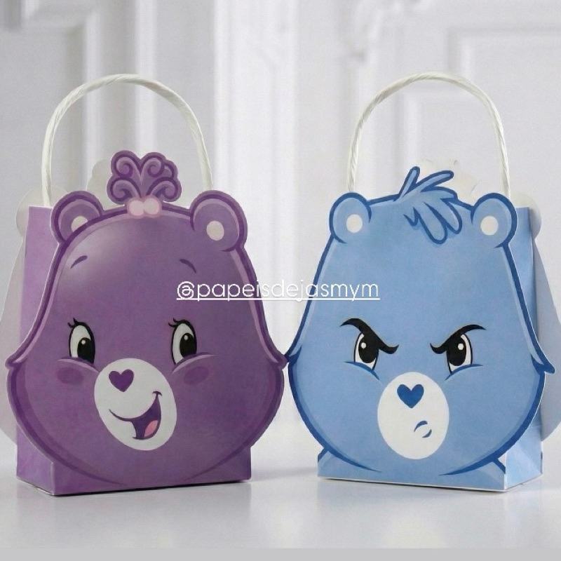SACOLINHA CAPA URSINHOS CARINHOSOS VERSO LOGO | Lembrancinha Personalizada | Aniversário Infantil