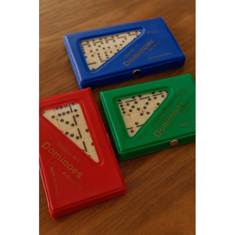 Jogo de Dominó Portátil – Estojo Colorido (28 Peças) em Oferta na Shopee