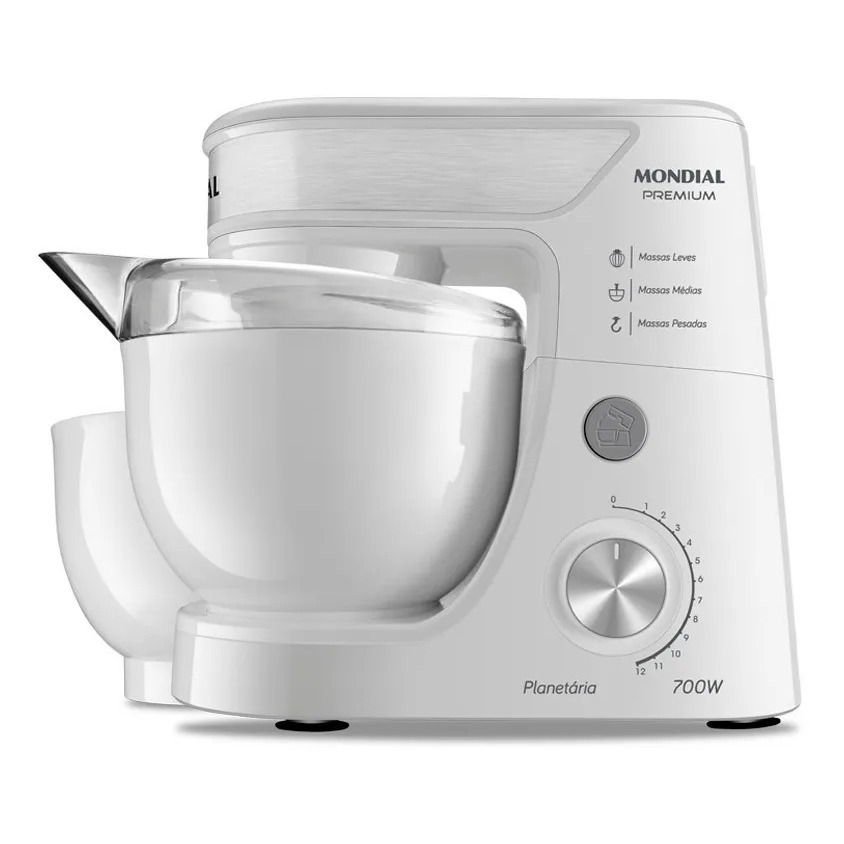 Imagem Batedeira Planetaria Premium 220V Bp-01p-w 700w Branca Mondial