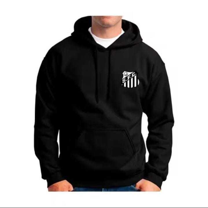 Moletom Canguru Unissex Blusa Futebol Santos Casaco De Frio Lançamento em Oferta na Shopee