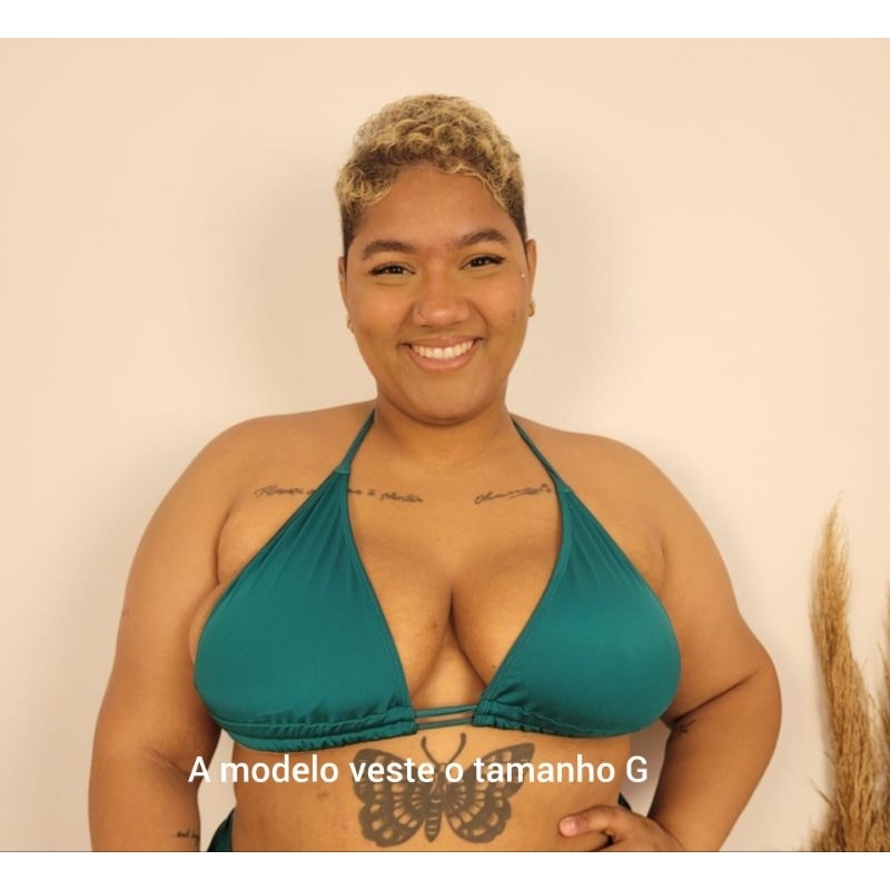 Biquíni cortinão feminino plus size joice